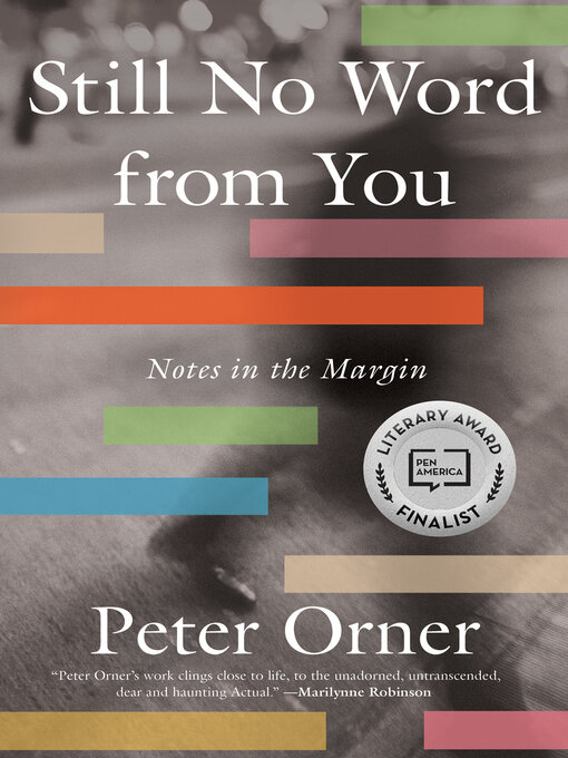 Title details for Still No Word from You by Peter Orner - Available